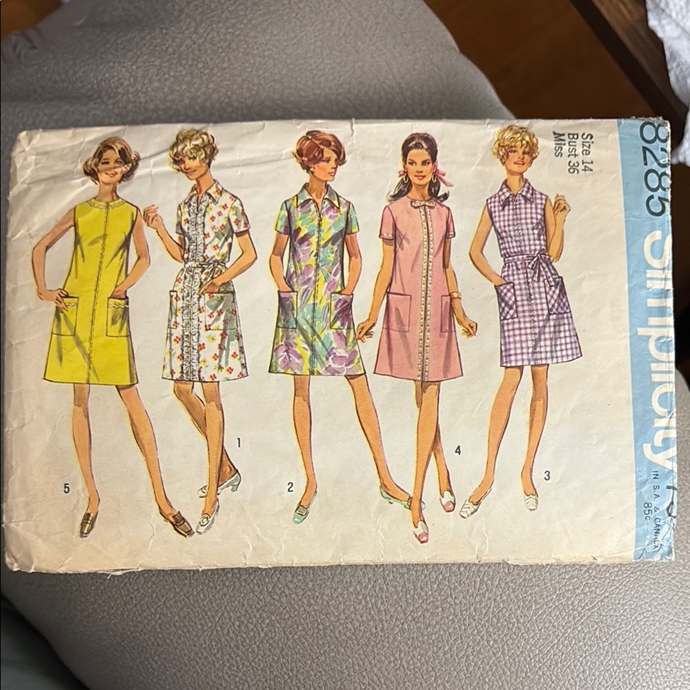 Vintage SimpliCity 1969 Dress Pattern
